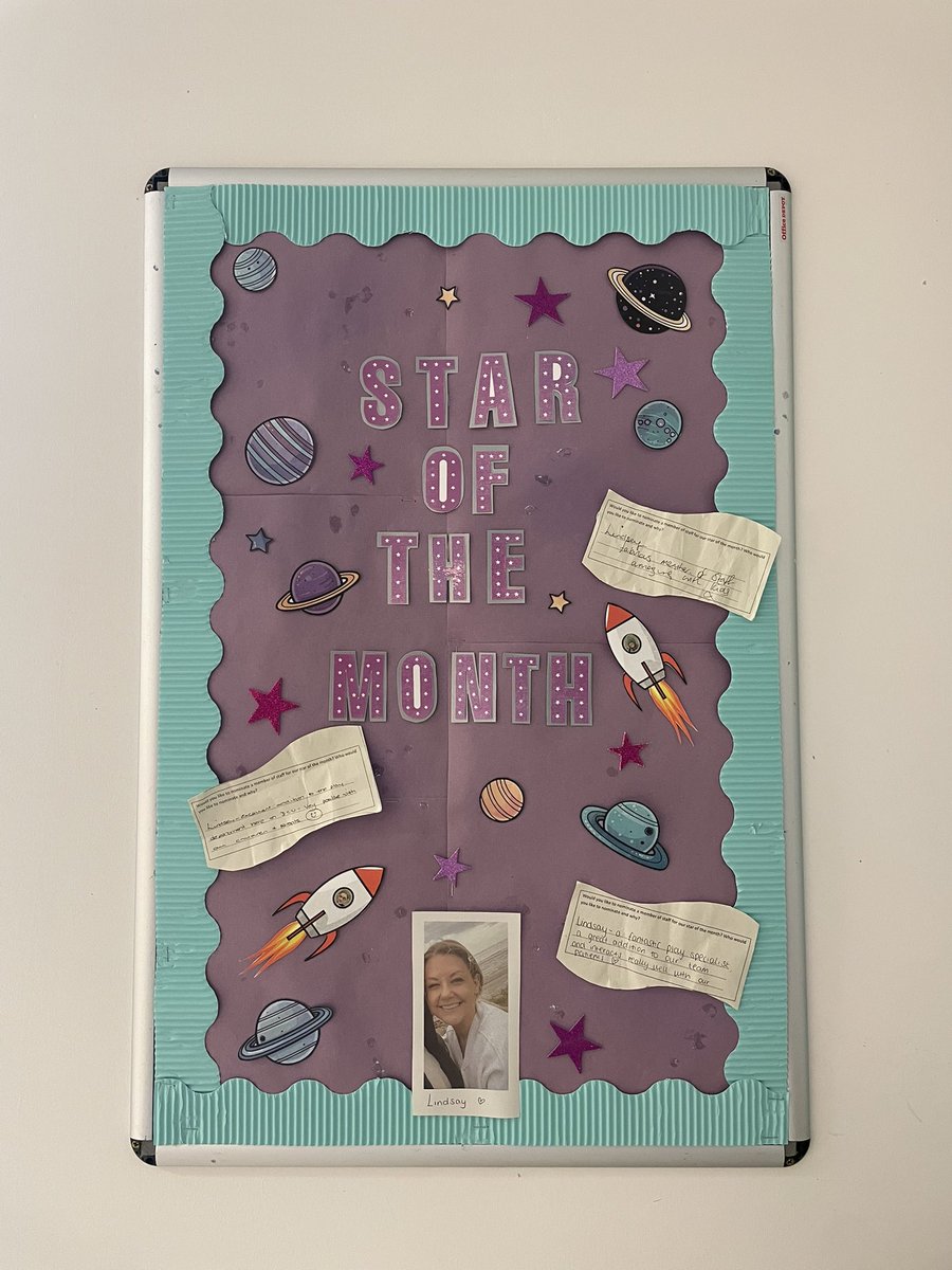 Congratulations to our play specialist Lindsay for winning star of the month for June! We welcomed Lindsay back in March and we are very glad to have her! 🥳