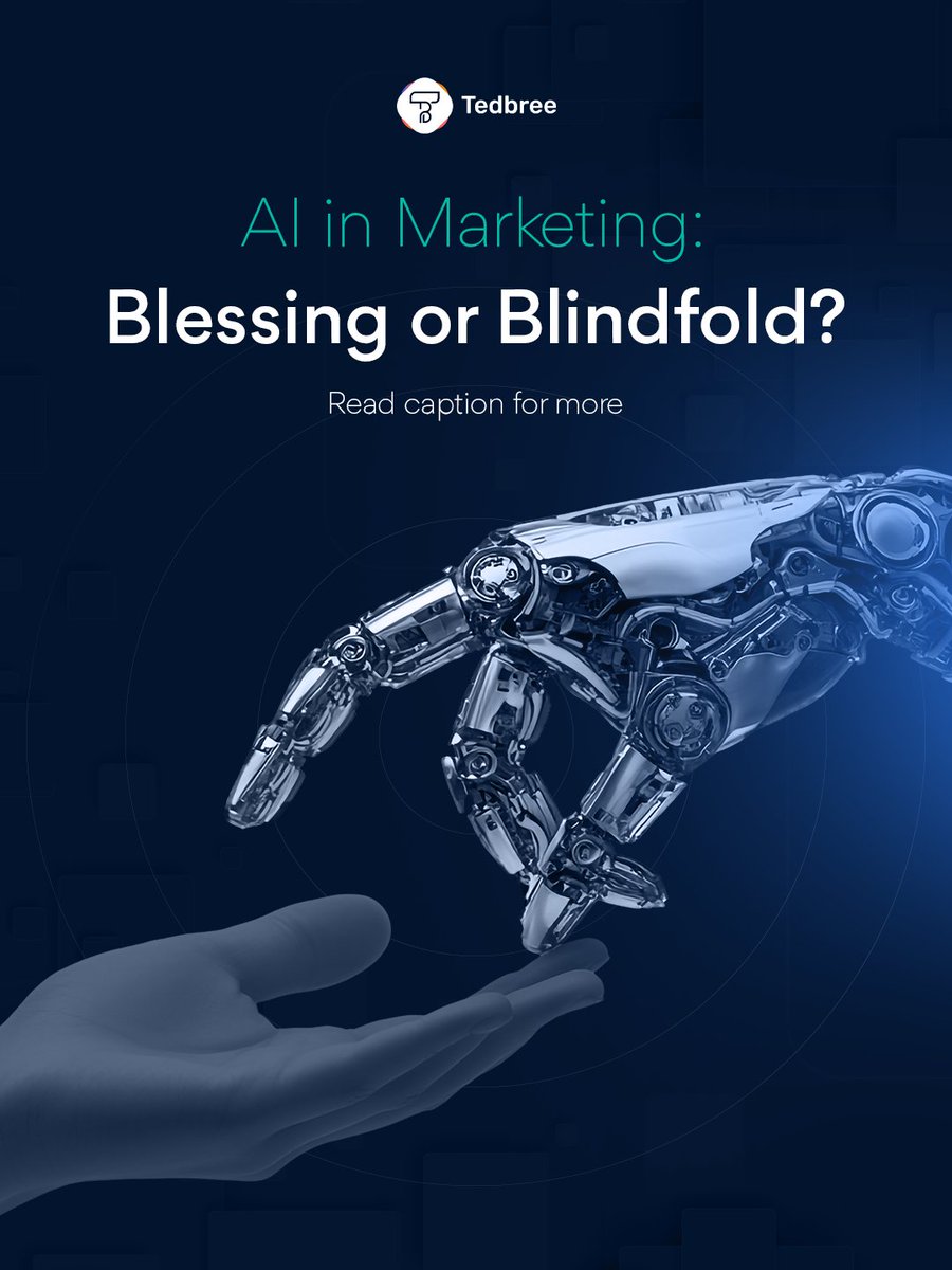 tedbree's tweet image. AI is revolutionising marketing, but are you using it to deepen impact or just push out more noise? 
Before automating another campaign, ask: Is this truly worth amplifying

#YourTechPartner #TechForGrowth #Tedbree #TedbreeMarketing