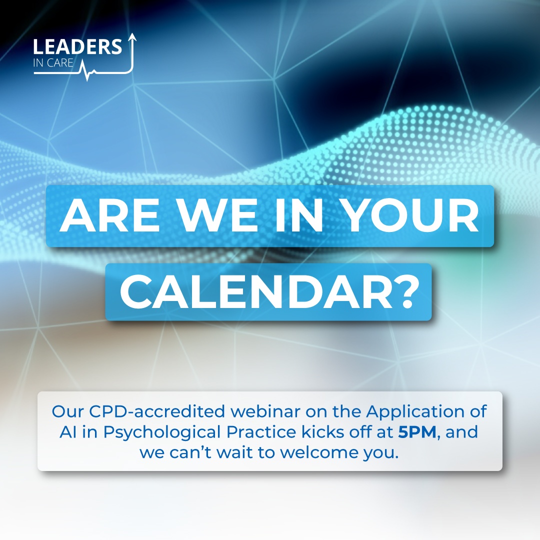 🚨 Our CPD-accredited webinar on the Application of AI in Psychological Practice kicks off at 5PM.

📝 Didn’t get a slot? Don’t worry,  you can still register to access the recording, slides, and resources - bit.ly/3SqXXpu

#AIinPsychology #CPDWebinar