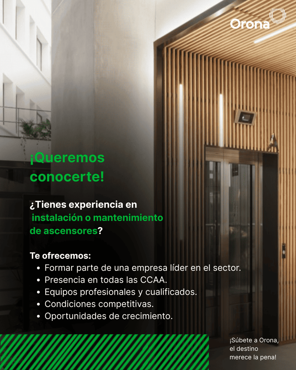 ¿Listo para un nuevo reto en altura? 🔧
Únete a una empresa líder en soluciones de elevación.
Tu próximo paso profesional empieza aquí. ⬆️
#OportunidadLaboral #Elevación hubs.la/Q03sfYwd0