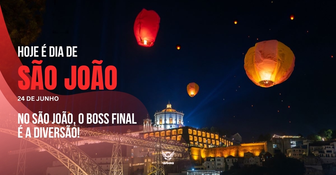 🎉 São João do Porto | 4Gaming 🎮

Martelos no ar, sardinhas na grelha, balões a subir… e gamers a celebrar!
Aqui, o boss final não tem vida extra, mas garante muita alegria e tradição.

Bom São João a todos os players! 🎆🎮

#SãoJoãoDoPorto #4Gaming #ModoFestaON  #JogaNoPorto