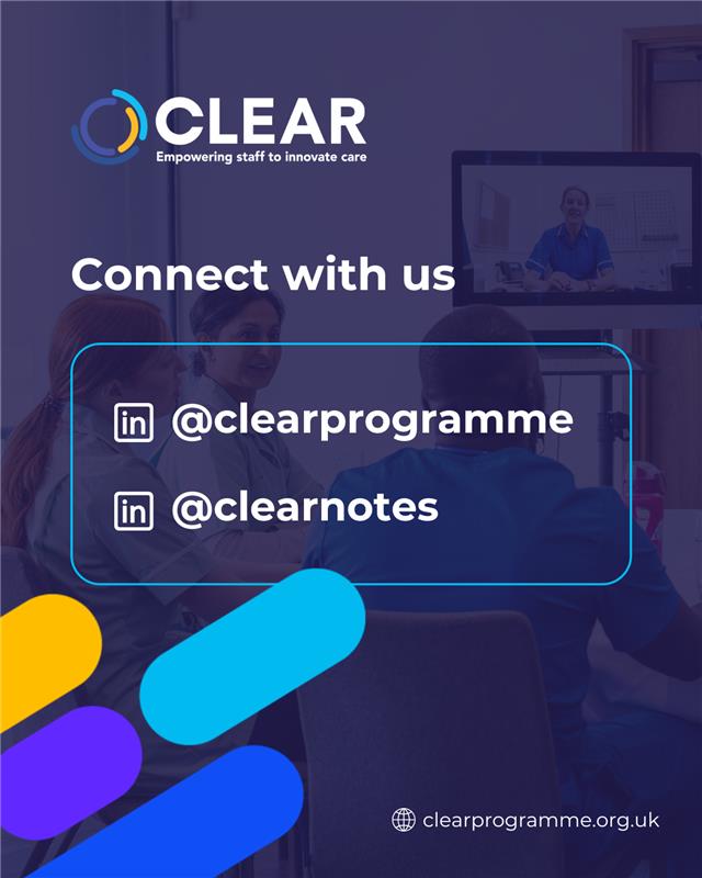 clear4care's tweet image. As of 24 June 2025, we will no longer be posting on X. To keep up to date with our work connect with us on our LinkedIn accounts and our website: clearprogramme.org.uk