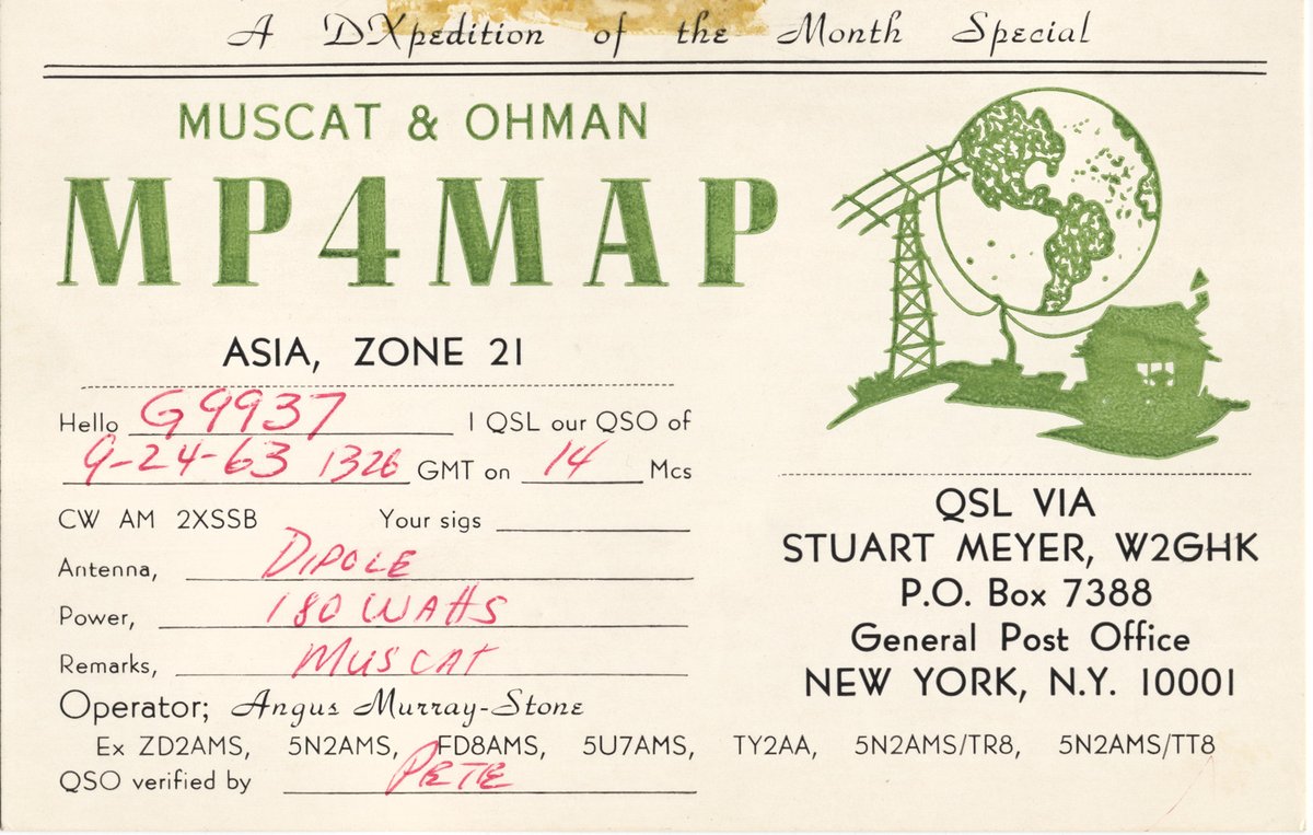 In an age before email, podcasts, or global digital streaming, one of the most thrilling ways to connect across continents was through the crackle and hum of shortwave radio. Read more on our website: ephemera-society.org.uk/paper-echoes-1…