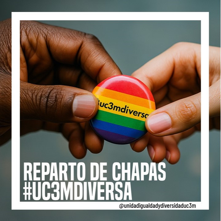 🏳️‍🌈 ¡Luce tu orgullo en la solapa! Del 26 de junio al 5 de julio, recoge tu chapa #UC3Mdiversa en los puntos de info de los campus y muestra tu compromiso con una universidad igualitaria y plural 💜 #OrgulloUC3M #DiversidadUC3M <a href="/uc3m/">UC3M</a>