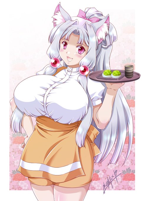 ずんだカフェがアンミラとコラボ というのが思い浮かんだので ウェイトレスイタコさん描いてみました! ちゅわちゅわー #東北イタコ誕生祭2025 #東北イタコ