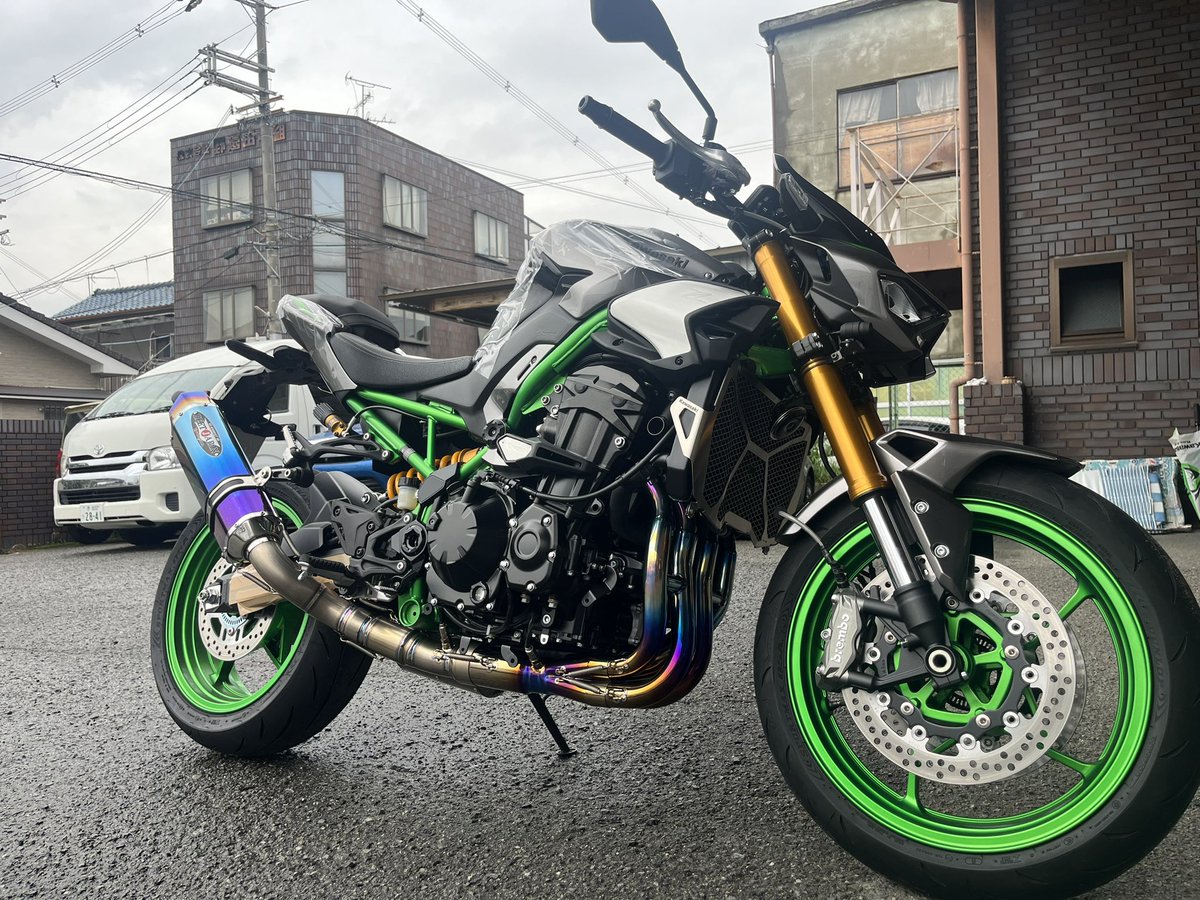 新型Z900SEフルエキマフラー開発中です。 #BEETJAPAN