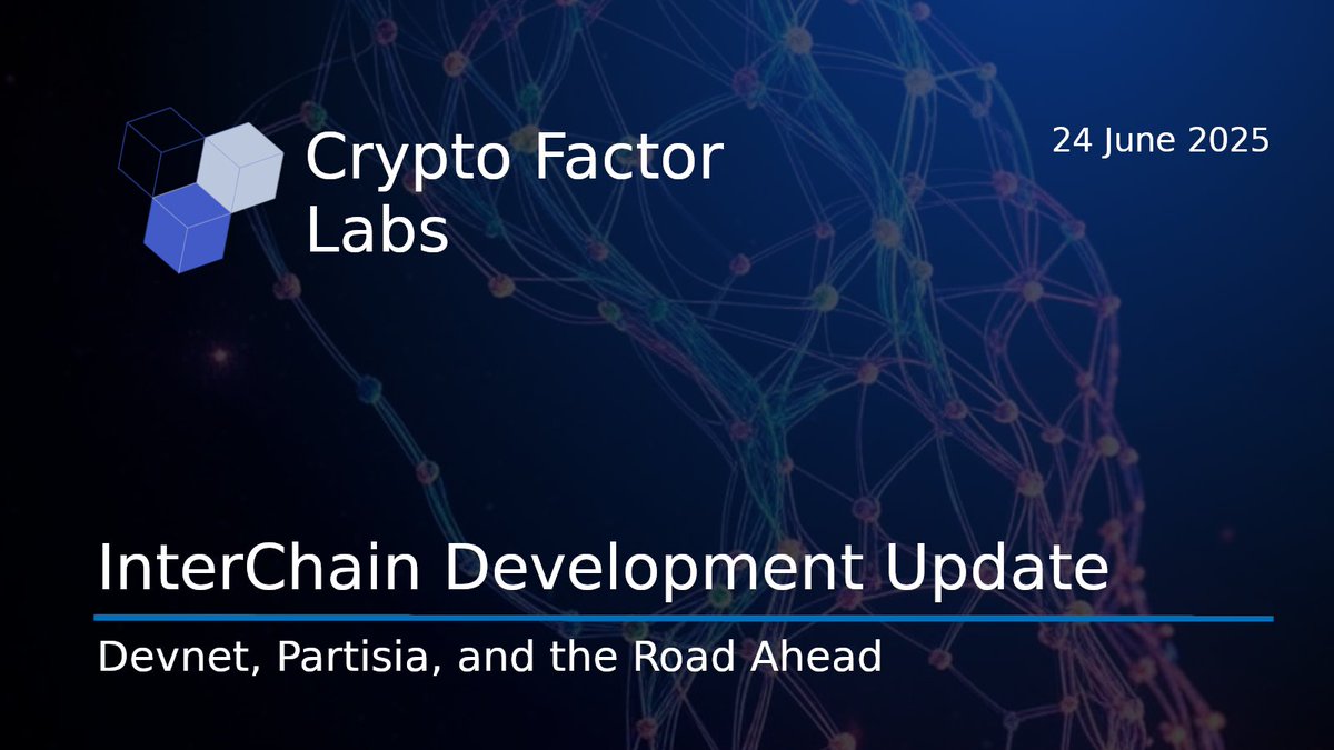 Devnet, Partisia, and the Road Ahead

Since we announced the path to the mainnet for Crypto Factor Interchain, we have been working tirelessly to achieve this goal. We would like to share the progress we have made so far and what lies ahead.

InterChain Devnet v1.0
As mentioned,