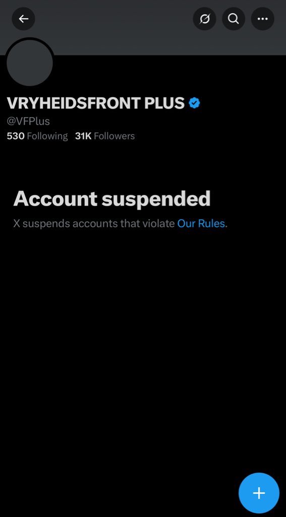 Dear <a href="/elonmusk/">Elon Musk</a> @x <a href="/Support/">Support</a> ,

Surely there is no legitimate reason for South Africa’s very mild conservative party, <a href="/VFPlus/">VRYHEIDSFRONT PLUS</a> , to have its X account suspended. Especially on the eve of their visit to the US.

Please assist and help us understand how this happened, since this feels