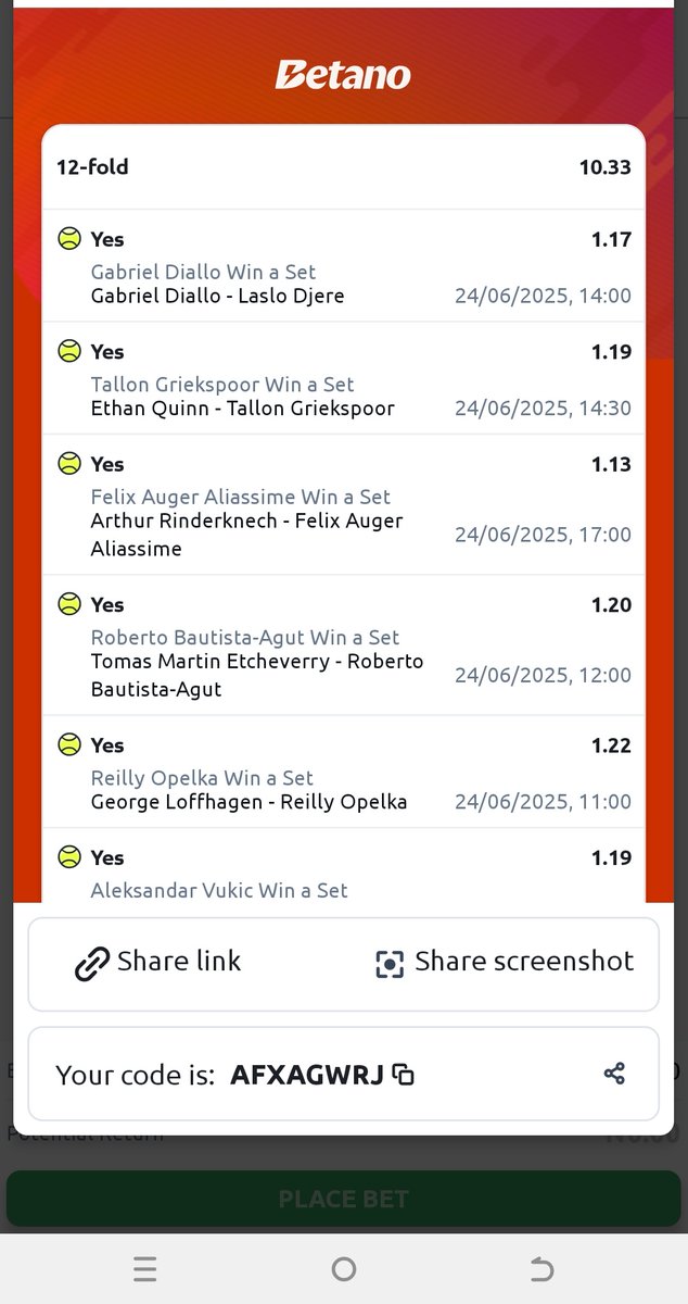 pink_girrll's tweet photo. BET OF THE DAY ON @Betano_Nigeria

Booking Code: V6D94AHX
Booking Code: WQC4CNM3

Register your BETANO account via this link 🔗👇

https://t.co/2PTkaddZa3

Promo-Code: KOKORO https://t.co/CHEFotMFTj