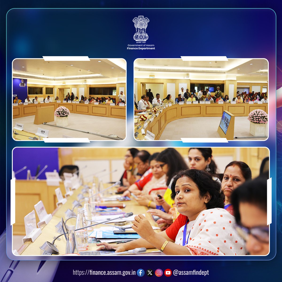 AssamFinDept's tweet image. Assam showcased its unique practices in #GenderBudgeting at the National Consultation on Gender Budgeting organised by the Ministry of Women & Child Development in New Delhi. Smt. Hiramoni Barman presented Assam's initiatives during the last several years.
#InclusiveBudget