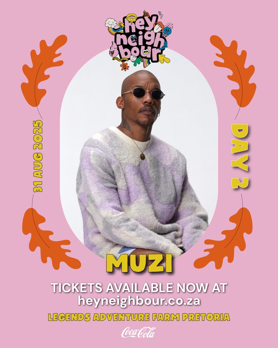 HeyNeighbourFest (@heyneighbourfes) on Twitter photo โQuite simply represents the best of what South African music can offer todayโ - Nova Radio (France) ๐
Heโs deeper than deep house and ready to make the Neighbourhood pop - please welcome <a href="/muziou/">Muzi ๐ฟ๐ฆ</a> ๐ฅ
Tickets available at heyneighbour.co.za ๐ซ โQuite simply represents the best of what South African music can offer todayโ - Nova Radio (France) ๐
Heโs deeper than deep house and ready to make the Neighbourhood pop - please welcome <a href="/muziou/">Muzi ๐ฟ๐ฆ</a> ๐ฅ
Tickets available at heyneighbour.co.za ๐ซ