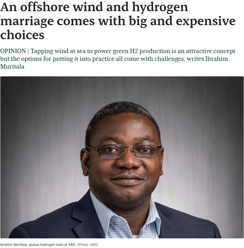 knightsmpr_jk's tweet photo. 🚨 Just in: Thought leadership from @ABSeagle featured in @rechargenews! Hydrogen Lead Ibrahim Muritala explores the real costs, risks & potential of offshore H₂ production. 📖 Read: https://t.co/Qb9cEjTakP #Hydrogen #OffshoreWind #EnergyTransition #PRWin #cleanenergy #energymix https://t.co/UXDjhQnjC3