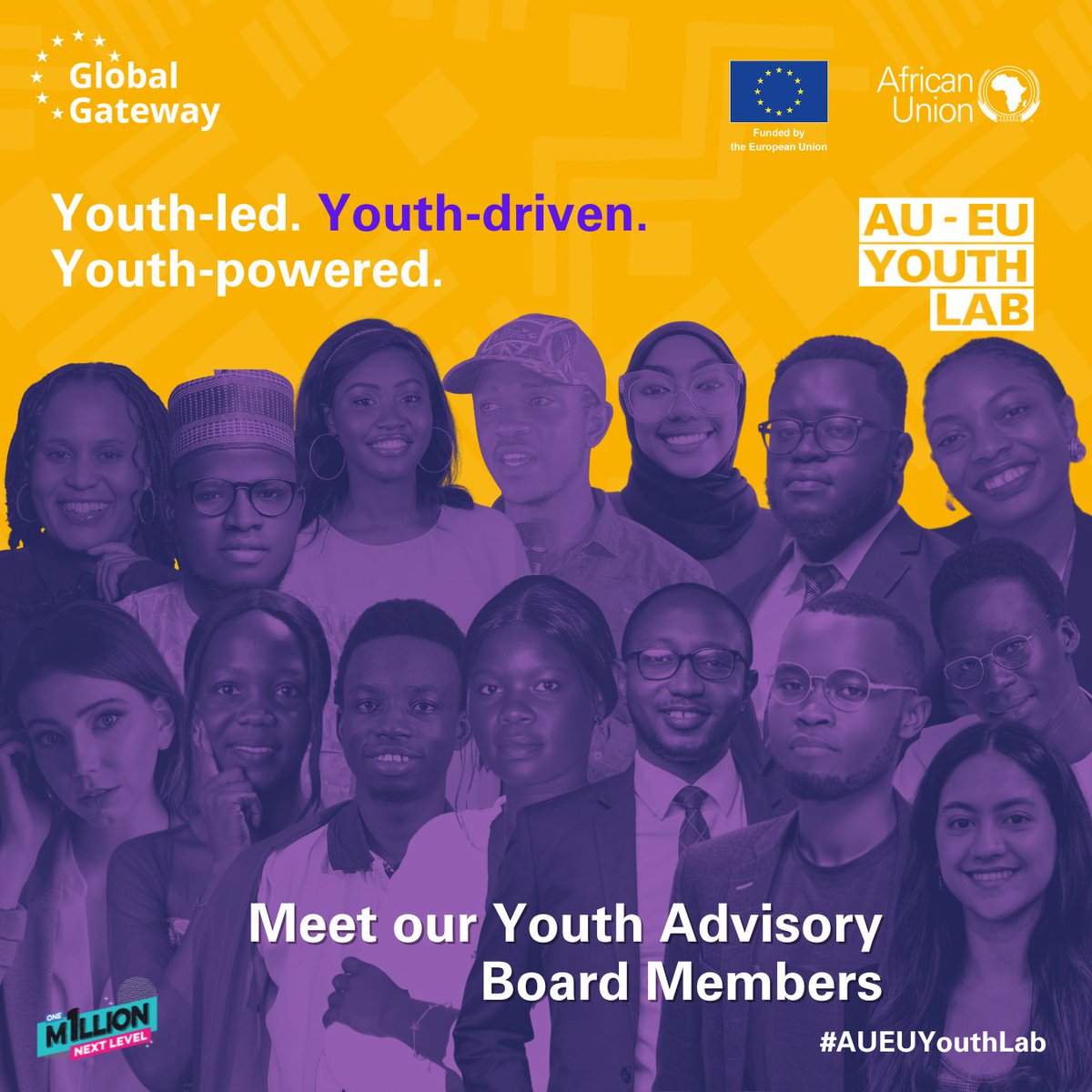 What does the AU-EU Youth Lab Youth Advisory Board do?
💡At the heart of the #AUEUYouthLab, the Youth Advisory Board is a team of dynamic young leaders shaping the entire programme. From designing funding systems to selecting grant recipients, they ensure youth voices drive real