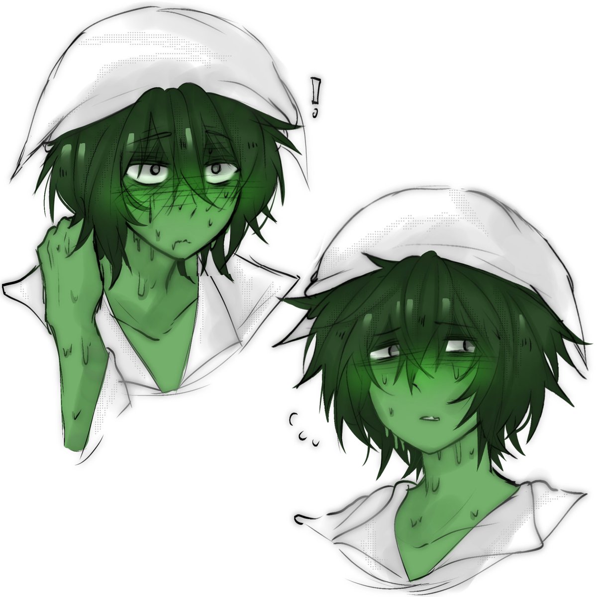 aunicornsashes's tweet image. Face expression practice (mostly blushing)
#terriblemouse #damm #robbie #luke #fanart #art