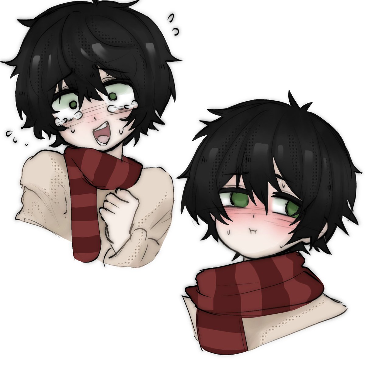 aunicornsashes's tweet image. Face expression practice (mostly blushing)
#terriblemouse #damm #robbie #luke #fanart #art