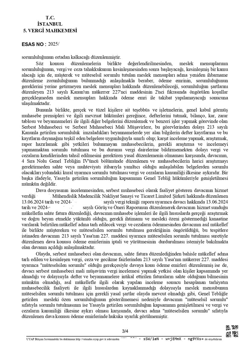 Onlarca sayfa ödeme emrinin yürütmesini durduran karar:

🔥Vekili olduğum dosyadan SMMM'ler için çok önemli bir vergi mahkemesi kararı🔥

👇👇👇👇👇👇👇👇👇👇👇