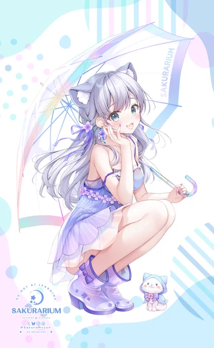 雨と猫