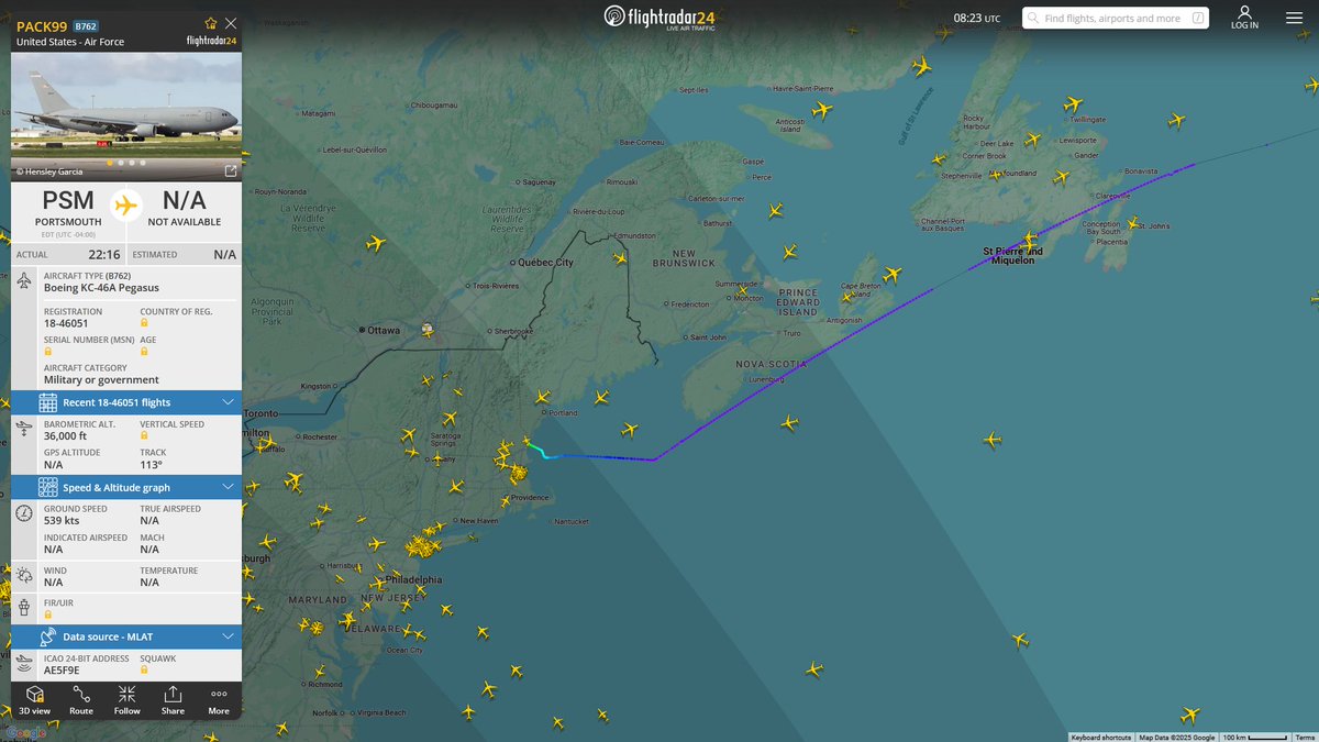 AIYeyENGDdJkjTr's tweet image. June 24, 2025
#Portsmouth ANGB #Spangdahlem Air Base

#PACK99 #AE5F9E USAF KC-46A Pegasus