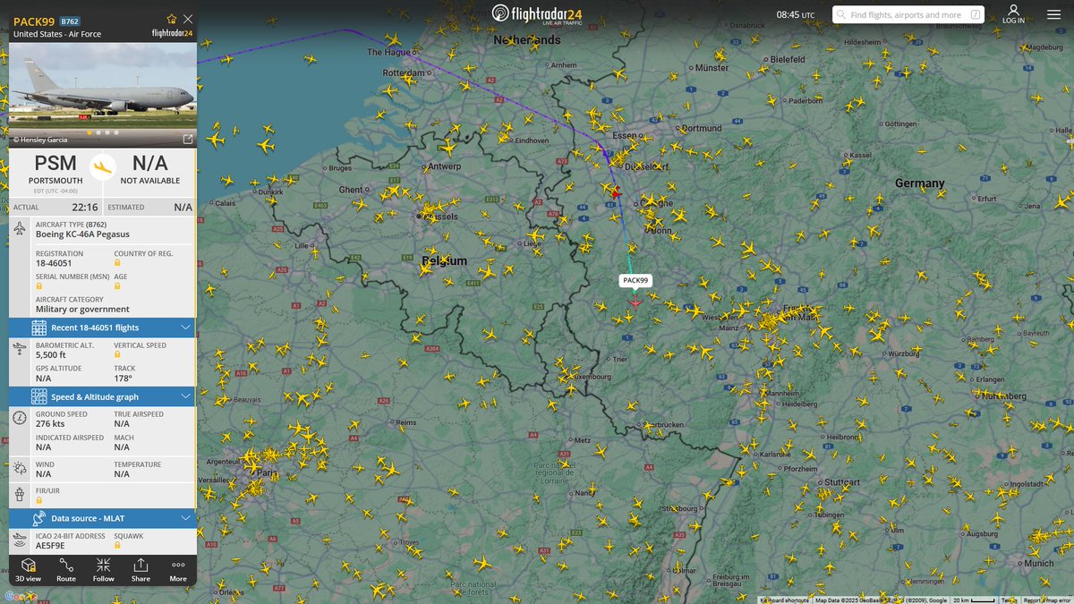 AIYeyENGDdJkjTr's tweet image. June 24, 2025
#Portsmouth ANGB #Spangdahlem Air Base

#PACK99 #AE5F9E USAF KC-46A Pegasus
