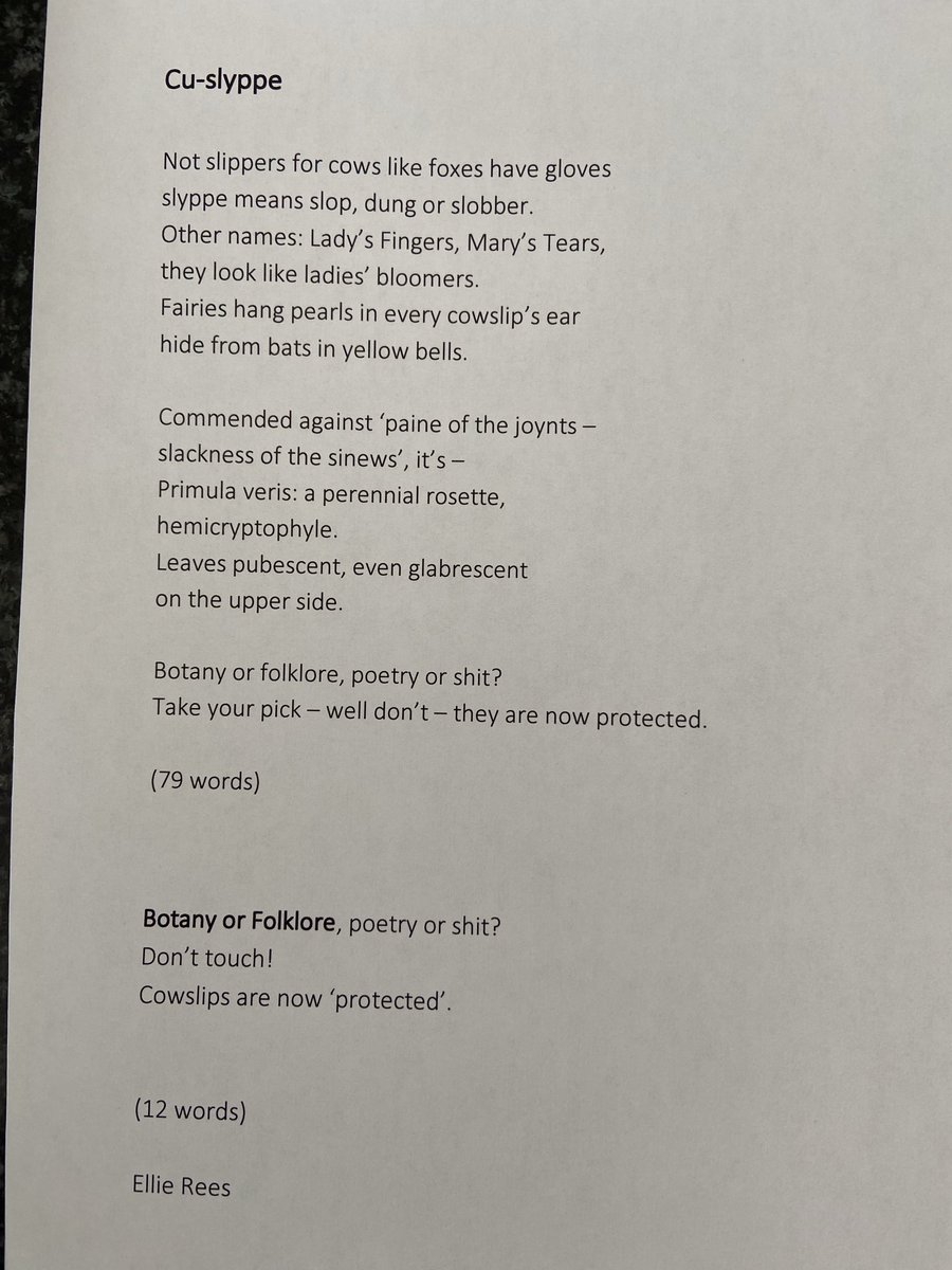 Ellie Rees (@ellierees23) on Twitter photo The nights are drawing in and the cowslips are over but we have <a href="/TopTweetTuesday/">TopTweetTuesday</a>, a kind host, <a href="/marcellenewbold/">marcelle newbold poems</a> and <a href="/MatthewMCSmith/">Matthew M C Smith</a> Hope this makes you smile! The nights are drawing in and the cowslips are over but we have <a href="/TopTweetTuesday/">TopTweetTuesday</a>, a kind host, <a href="/marcellenewbold/">marcelle newbold poems</a> and <a href="/MatthewMCSmith/">Matthew M C Smith</a> Hope this makes you smile!