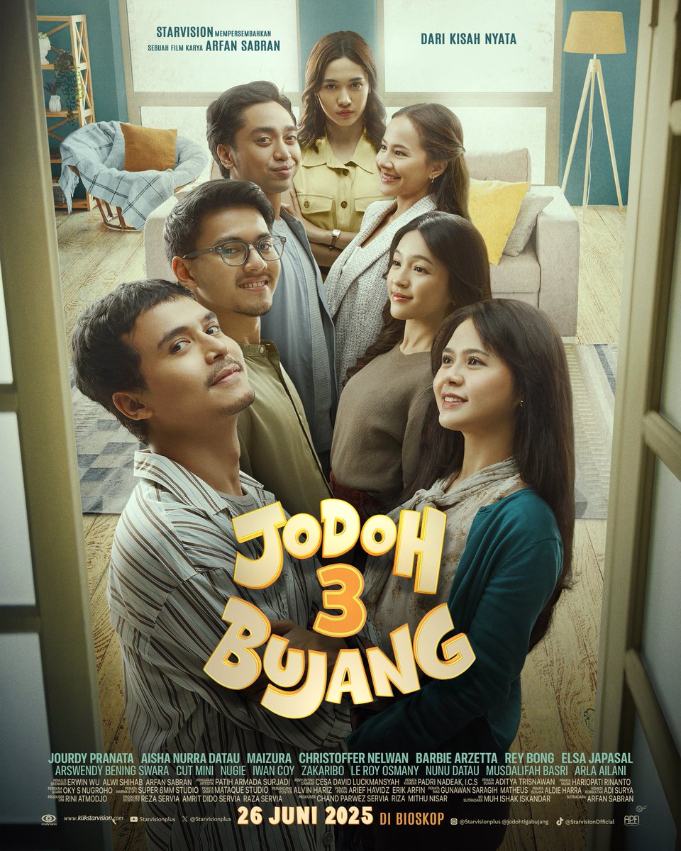 WatchmenID's tweet photo. Giveaway tanpa basa basi!
10 tiket nonton film JODOH 3 BUJANG!

Caranya? Reply Tweet ini dengan format "Pengen nonton film JODOH 3 BUJANG karena.. (sebut alasan)"

5 tweet beruntung bakal ditraktir masing-masing 2 (dua) tiket nonton DI KOTA MANAPUN tanggal 26 Juni 2025.

GAS!! https://t.co/jkWdYzbwg7
