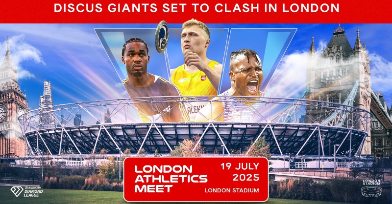 London_DL's tweet photo. One of the best discus fields ever assembled is coming to #LondonDL 🥏

Olympic champ Roje Stona, world champ Daniel Ståhl, WR holder Mykolas Alekna, British record holder Lawrence Okoye, Scottish record holder Nick Percy, European champ Kristjan Čeh &amp; Olympian Clemens Prüfer 💪