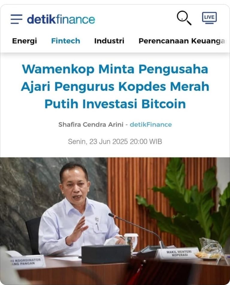 What ???? 😱

f****n …. 

Yang bener aja, modal koperasi merah purih mau dipake dan diputar buat bitcoin??? 😂