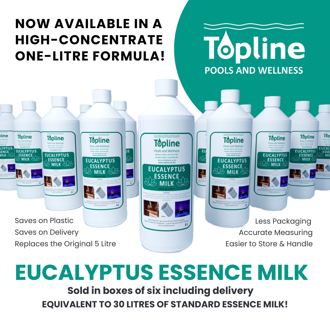 Our aromatic Eucalyptus Essence Milk is now available in a high-concentrate 1-litre formula. Offering excellent value for money, one box (6x1 litre bottles) is equivalent to 30 litres standard essence milk! In stock &amp; ready for delivery. Order yours today! #essencemilk #steamroom