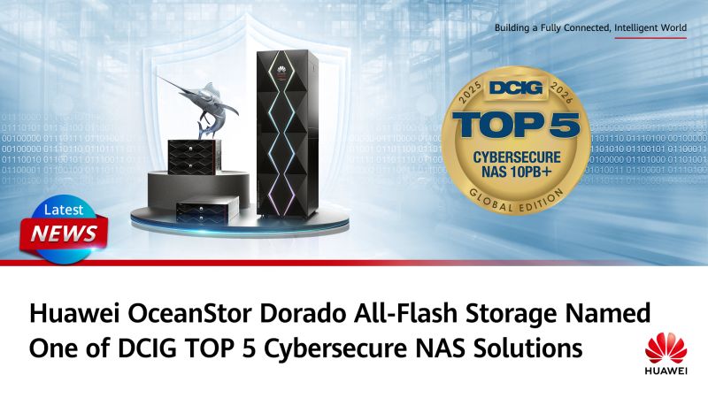 🏆 #OceanStorDorado #AllFlashStorage hat sich einen Platz im 2025-26 DCIG, LLC. TOP 5 Cybersecure 10PB+ NAS Solutions Report verdient. Der OceanStor Dorado wurde für seine herausragende Widerstandsfähigkeit und die NAS-Fähigkeiten anerkannt. Wir sind stolz auf das, was wir