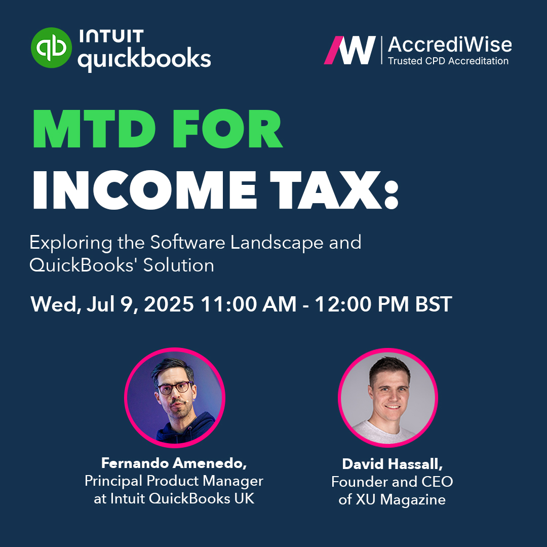 Xero User Magazine (@xumagazine) on Twitter photo Join our free CPD-accredited webinar on July 9th at 11am BST as we explore the MTD for ITSA software landscape and take a deep dive into how <a href="/QuickBooks/">Intuit QuickBooks</a> is solving for MTD.
👉 Reserve your spot now: attendee.gotowebinar.com/register/52841…
#MTD #QuickBooks #AccountingWebinar #TaxTechnology #CPD Join our free CPD-accredited webinar on July 9th at 11am BST as we explore the MTD for ITSA software landscape and take a deep dive into how <a href="/QuickBooks/">Intuit QuickBooks</a> is solving for MTD.
👉 Reserve your spot now: attendee.gotowebinar.com/register/52841…
#MTD #QuickBooks #AccountingWebinar #TaxTechnology #CPD