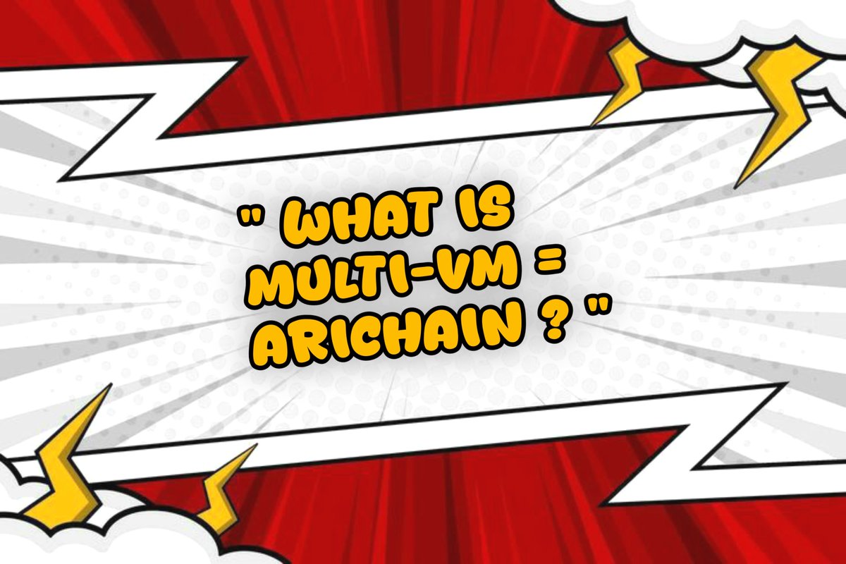randkz's tweet photo. "Multi-VM = AriChain"
sounds cool, but what does it really mean? 🤔
Let’s dive into the blockchain tech that supports multiple virtual machines! 💡

#arichain #MultiVM #ari #gamechanger #web3 #blockchain 

@Arichain_  | @Ari_Michelle9  | @Aiden_Arichain | @haeriweb3 | https://t.co/bkMK3JQJmY