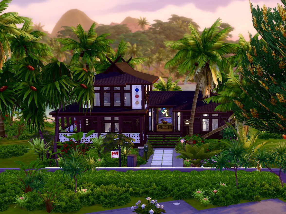 You don’t know where to go for vacation? Let me introduce you to this luxurious Thai inspired vacation rental in Tomarang 🌴💚

Now up on my gallery: kityyla 

#ShowUsYourBuilds #Sims4Builds #TheSims4 #TheSims #Sims4 #TS4