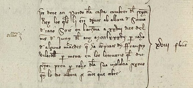 El juny de l’any 1387 Joan I, que pocs mesos abans havia heretat la corona catalanoaragonesa del seu pare, prenia un curiós remei per a la malaltia que patia, segons consta en un dels llibres del seu tresorer, Pere Marrades: