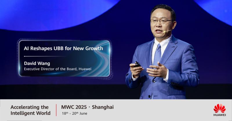 #Huawei's Executive Director of the Board, David Wang, hat auf dem MWC25 BDC Shanghai Summit die AI UBB-Lösung (Ultra-Breitband) vorgestellt. Die Lösung optimiert die Netzwerkfähigkeiten für KI-Anwendungen, damit Unternehmen ein größeres Geschäftswachstum und mehr Innovation