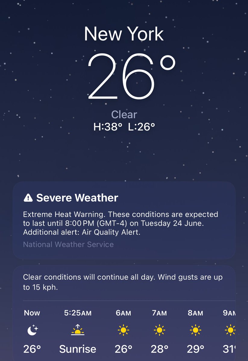 Bhai ye New York wale 26 degrees par extreme heat ka warning dete hai 💀💀