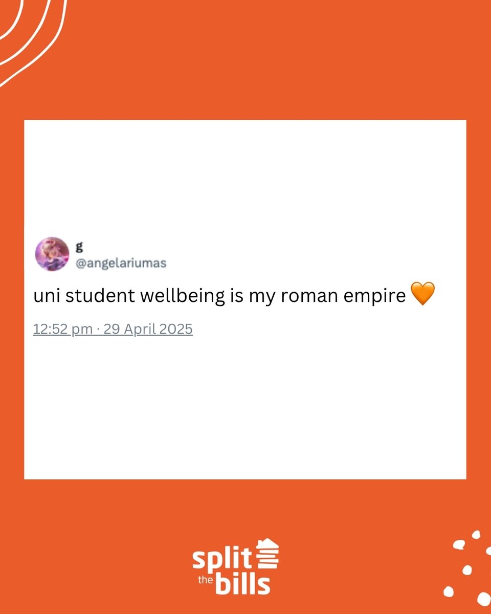 It’s the start of #WorldWellbeingWeek - and we wanted to remind you that:

💬 Talking about mental health is strong, not shameful.
🤝 Support is out there - through uni, work, helplines &amp; people you trust.
👂 You don’t have to face it alone.

*MentalHealthOrg, 2023

#Wellbeing