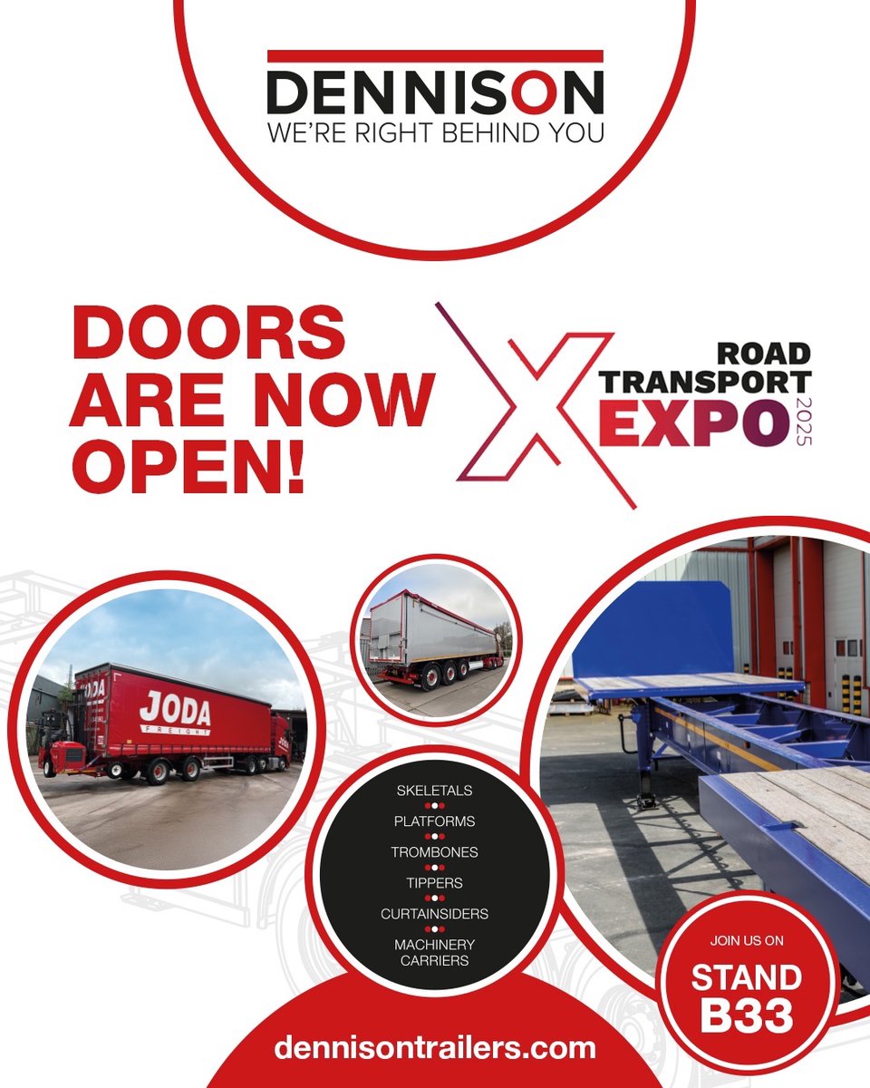 The doors are open and we’re all set at RTX 2025! 
📍 Stand B33 | 24–26 June | NAEC Stoneleigh

📸 If you're here today, drop by and say hello — and don’t forget to tag us in your visit! #DennisonTrailers

#RTX2025