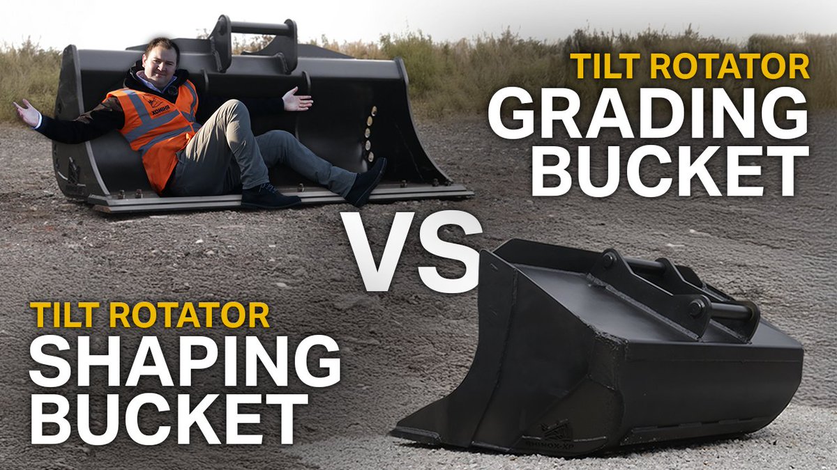 Rhinoxbuckets's tweet image. Grading Bucket Styles for Tiltrotators👇

• Scandi Shaping Buckets: 45° bevelled rear edge, flat bottom, narrow profile, large capacity

• Standard Buckets: Shallow, wide profile, smaller capacity

More info🔗 youtube.com/watch?v=CCLyYh…

#excavator #excavatoroperator #construction