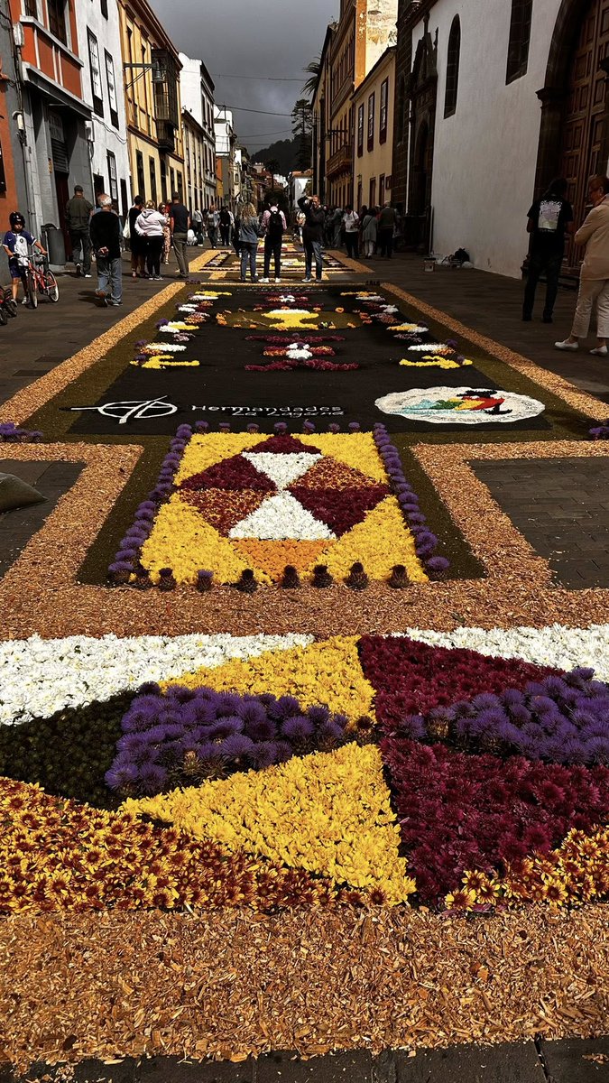 JHCLaLaguna's tweet photo. Alfombras de las Hermandades laguneras en el  Corpus Christi https://t.co/jkqSE5WjHW