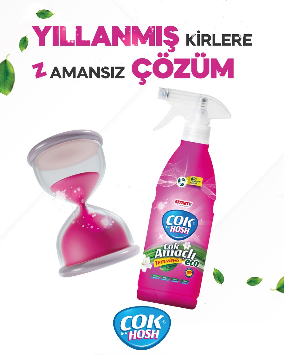 Yıllanmış kirler mi? Onlar artık Çok Hosh anılar…
Çünkü biz devreye girdik.  🤝

ÇOK HOSH Çok Amaçlı Temizleyici,
yılların kirlenmişliğini zaman kaybetmeden silip süpürür!

Hem güçlü, hem çevreci, hem de… evet: Çok Hosh! :)