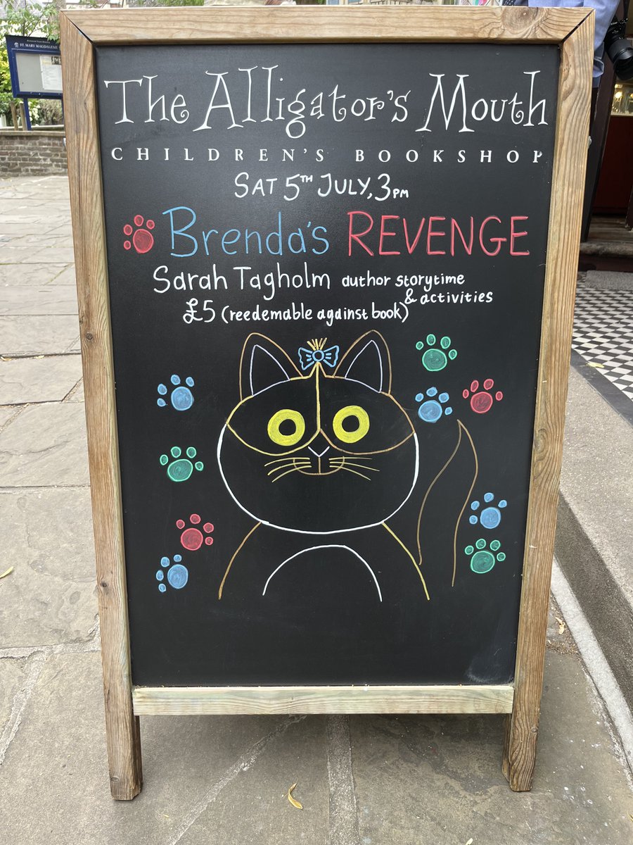 Alligator's Mouth (@alligatorsmouth) on Twitter photo We can't wait to welcome <a href="/mrstwit/">Sarah Tagholm</a> to the shop on Saturday 5th July for an event all about Brenda's Revenge! The wonderful Sarah Tagholm will be reading from her latest hilarious picture book, running cat-themed craft activities and signing books.
ποΈ Tickets via bio! We can't wait to welcome <a href="/mrstwit/">Sarah Tagholm</a> to the shop on Saturday 5th July for an event all about Brenda's Revenge! The wonderful Sarah Tagholm will be reading from her latest hilarious picture book, running cat-themed craft activities and signing books.
ποΈ Tickets via bio!