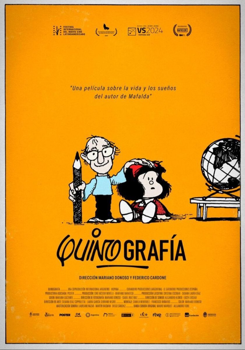 Conocer a la persona que había detrás de #Mafalda y todo su proceso creativo es una de las grandes aportaciones de #Quinografía. La presencia de influencias personales es normal, pero ahora cobran más peso y sentido. Siempre estaremos en deuda con Quino y su visión del mundo...