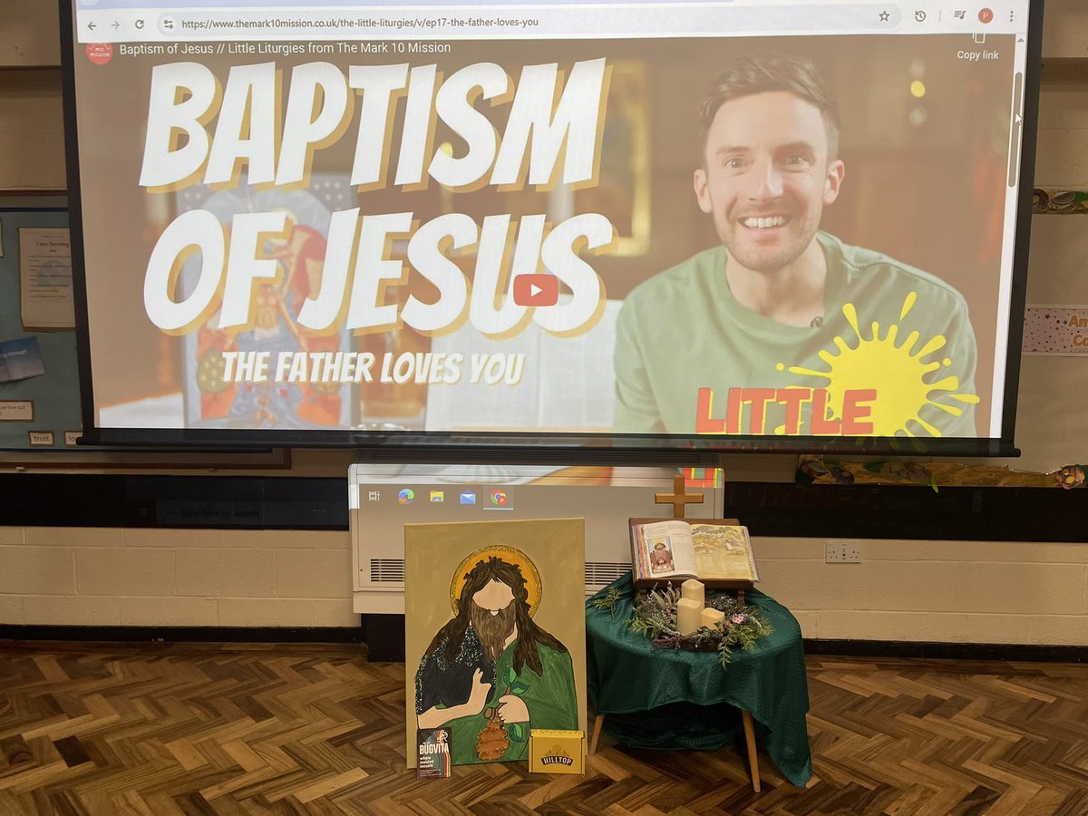 KS1 and Reception have begun our day celebrating Saint John the Baptist with a lovely liturgy by Greg at the Mark 10 Mission 🎥 💖. We are now looking at honeycomb and dried locusts - please ask us why!!