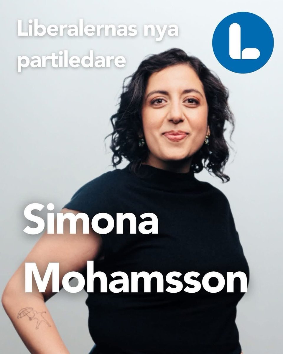 Vår nya partiledare ⁦<a href="/SMohamsson/">Simona Mohamsson</a>⁩ ⁦<a href="/liberalerna/">Liberalerna</a>⁩!
