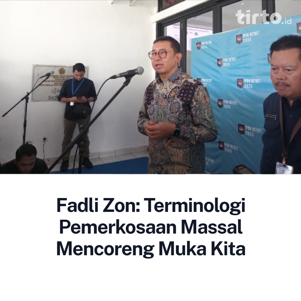 Fadli Zon kembali mempertanyakan soal pemerkosaan massal pada Mei 1998. Dia menilai itu hanya frame.