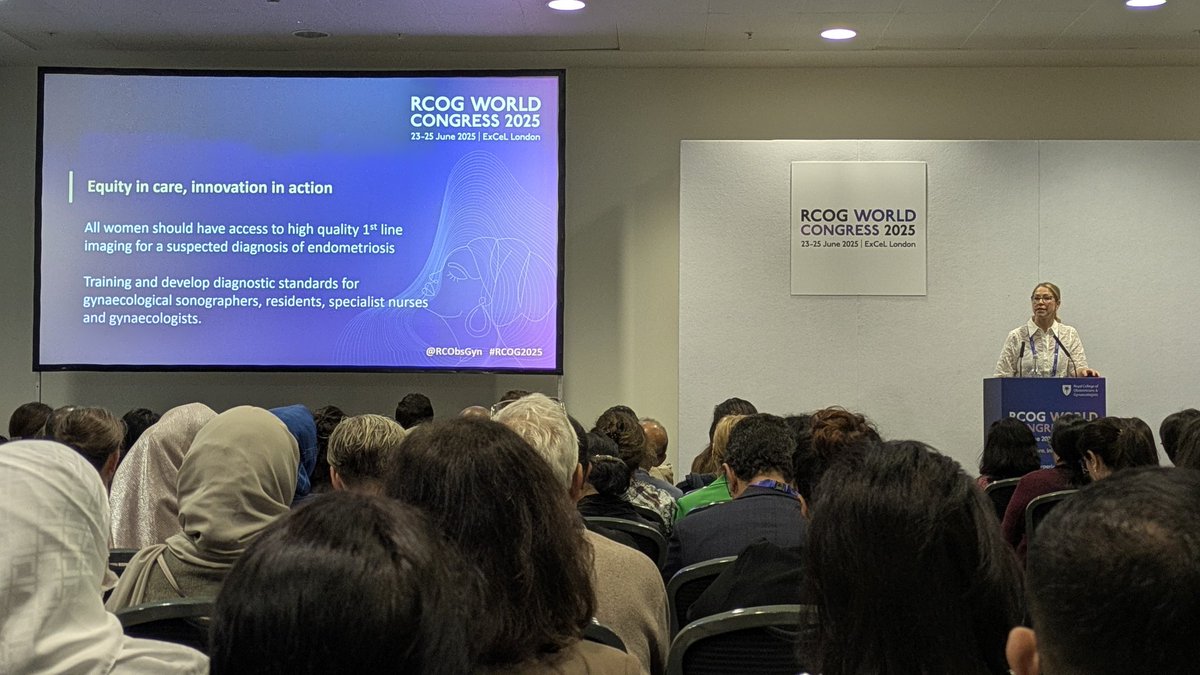 Ruth-Anna (@doctorrah) on Twitter photo Standing room only for <a href="/BeanElisabeth/">Elisabeth Bean</a> speaking at #RCOG2025 with an impassioned call for an improvement in diagnostics in endometriosis - we don't need different equipment, we need better training and to end the postcode lottery Standing room only for <a href="/BeanElisabeth/">Elisabeth Bean</a> speaking at #RCOG2025 with an impassioned call for an improvement in diagnostics in endometriosis - we don't need different equipment, we need better training and to end the postcode lottery