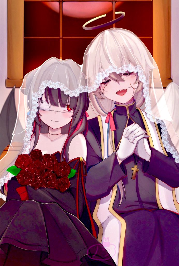 nora_LriiVo's tweet image. 例え、神からの祝福が受けられなくとも
純潔の翼が黒く染まろうとも
貴女への想いだけを胸に堕ちましょう
神が貴女1人に罰を与えるなら
代わりに私の瞳を足を翼を持っていけ
だからどうか
許されない恋をした私達に少しの祝福を
#illustration
#絵柄が好みって人がいればいいなぁ