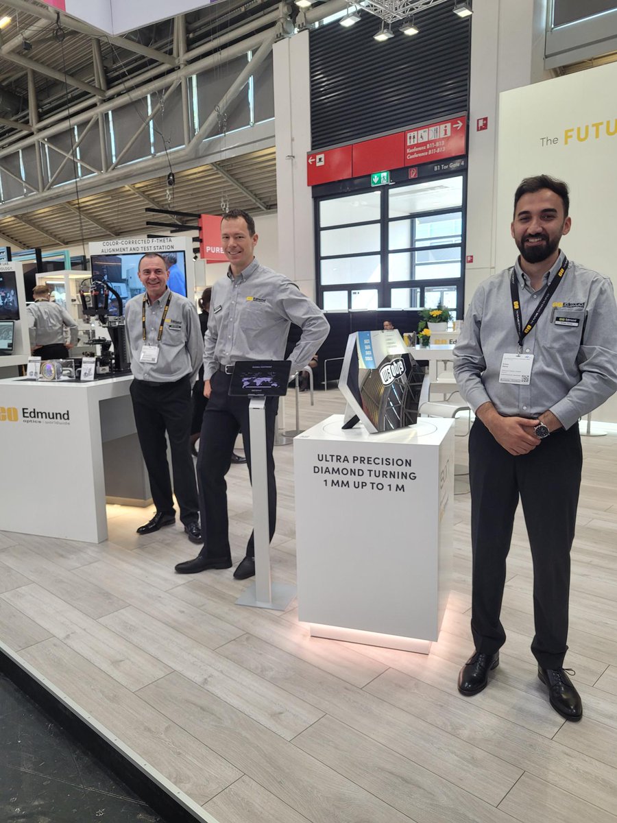 Servus München! 🤗
We're live at #LASERWorldofPHOTONICS 🎉
📍 Booth B1.416

✅ New products &amp; demos
🔍 Laser optics &amp; diamond turning
💬 Expert talks

🎤 Don’t miss Dr. Mathias Mende today at 14:20 CEST!
#EdmundOptics