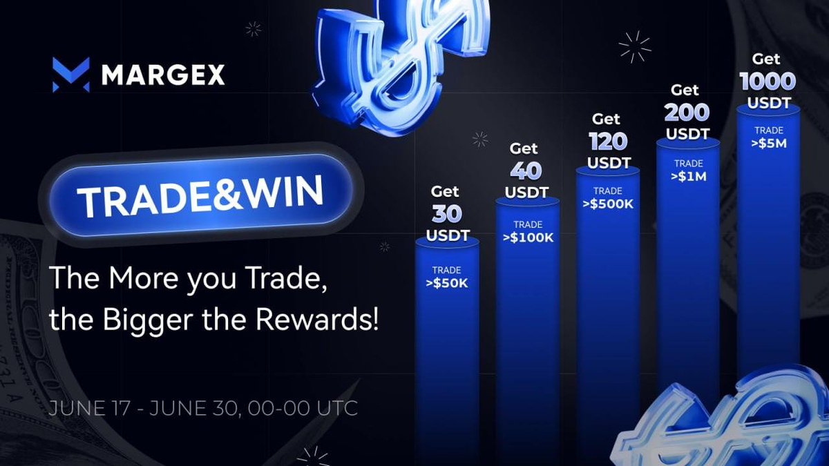 Tham gia trading nhận tiền tươi cùng Margex, sự kiện chỉ còn 6 ngày nên anh em tranh thủ nhé!!!

Margex là một nền tảng giao dịch tiền điện tử đã tích hợp sự kết hợp giữa cơ chế giao dịch thông thường với nhu cầu giao dịch tiền kỹ thuật số.

🔗 Link