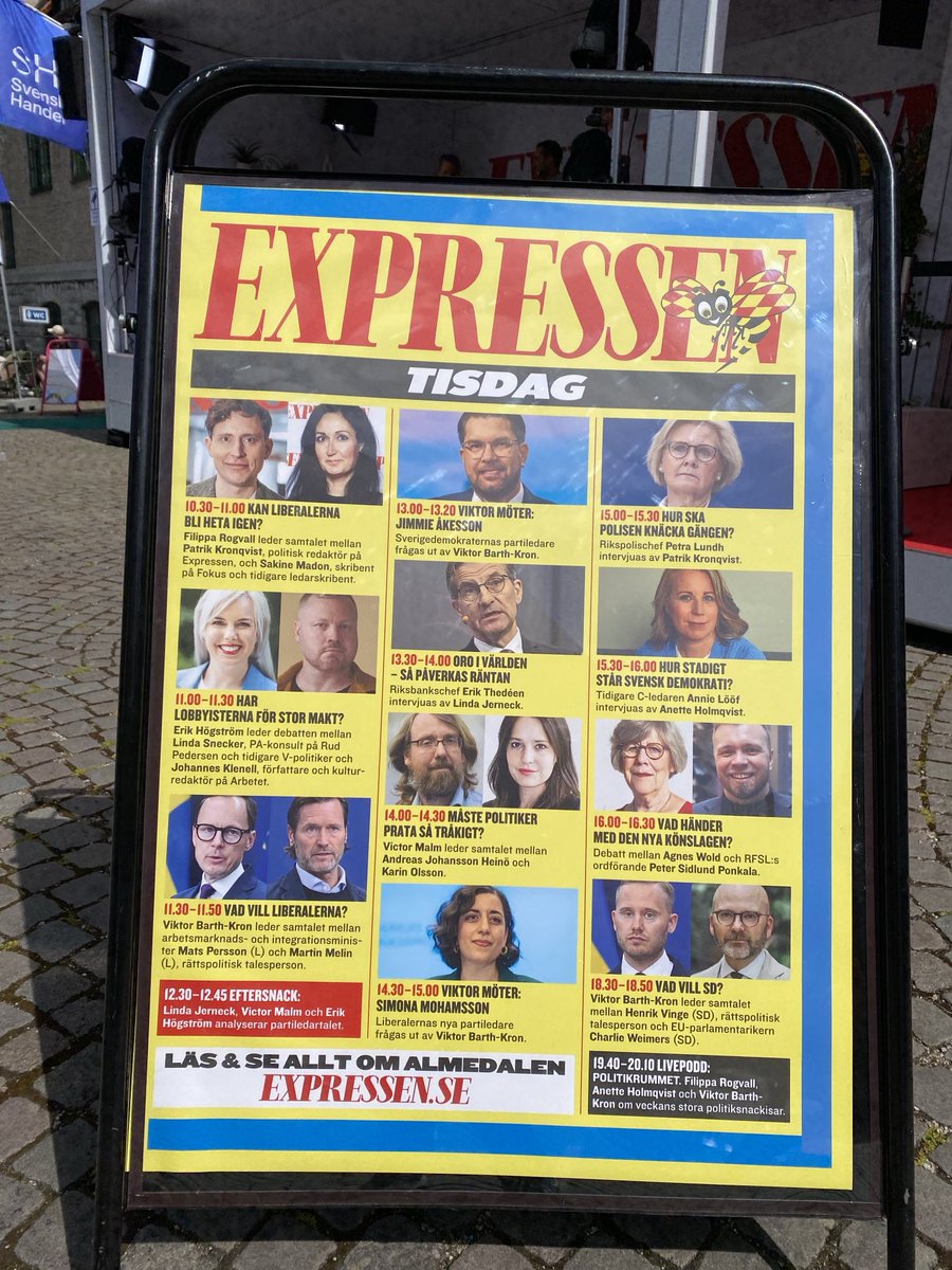 Välkomna till Expressens scen i Visby, på plats eller på internet. Idag har jag bara fem punkter.